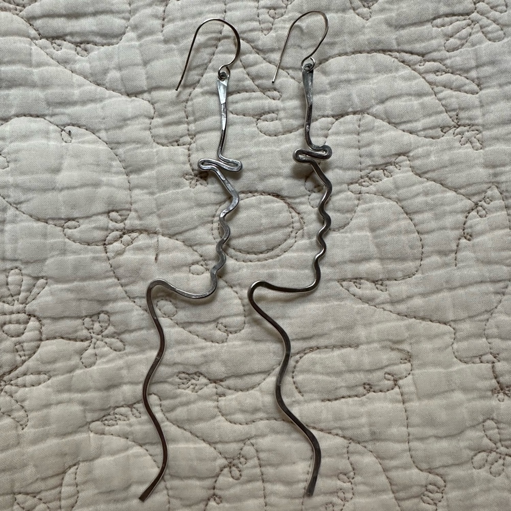 Silver unique Earrings